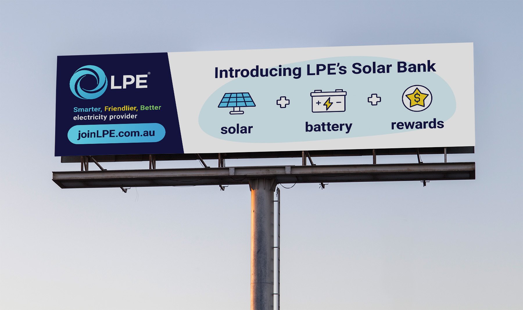 LPE Solar Bank billboard placement
