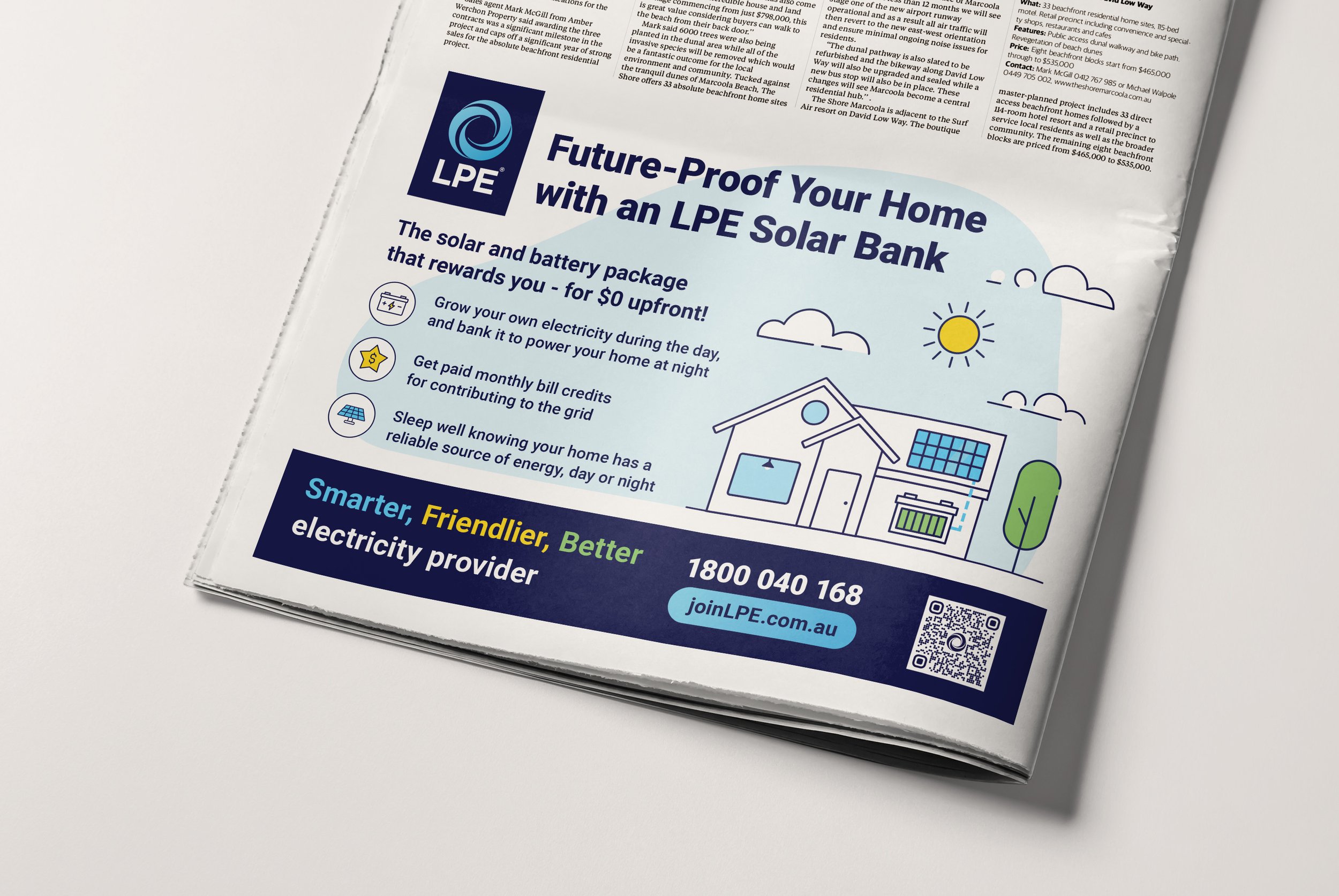 LPE Solar Bank newspaper advert