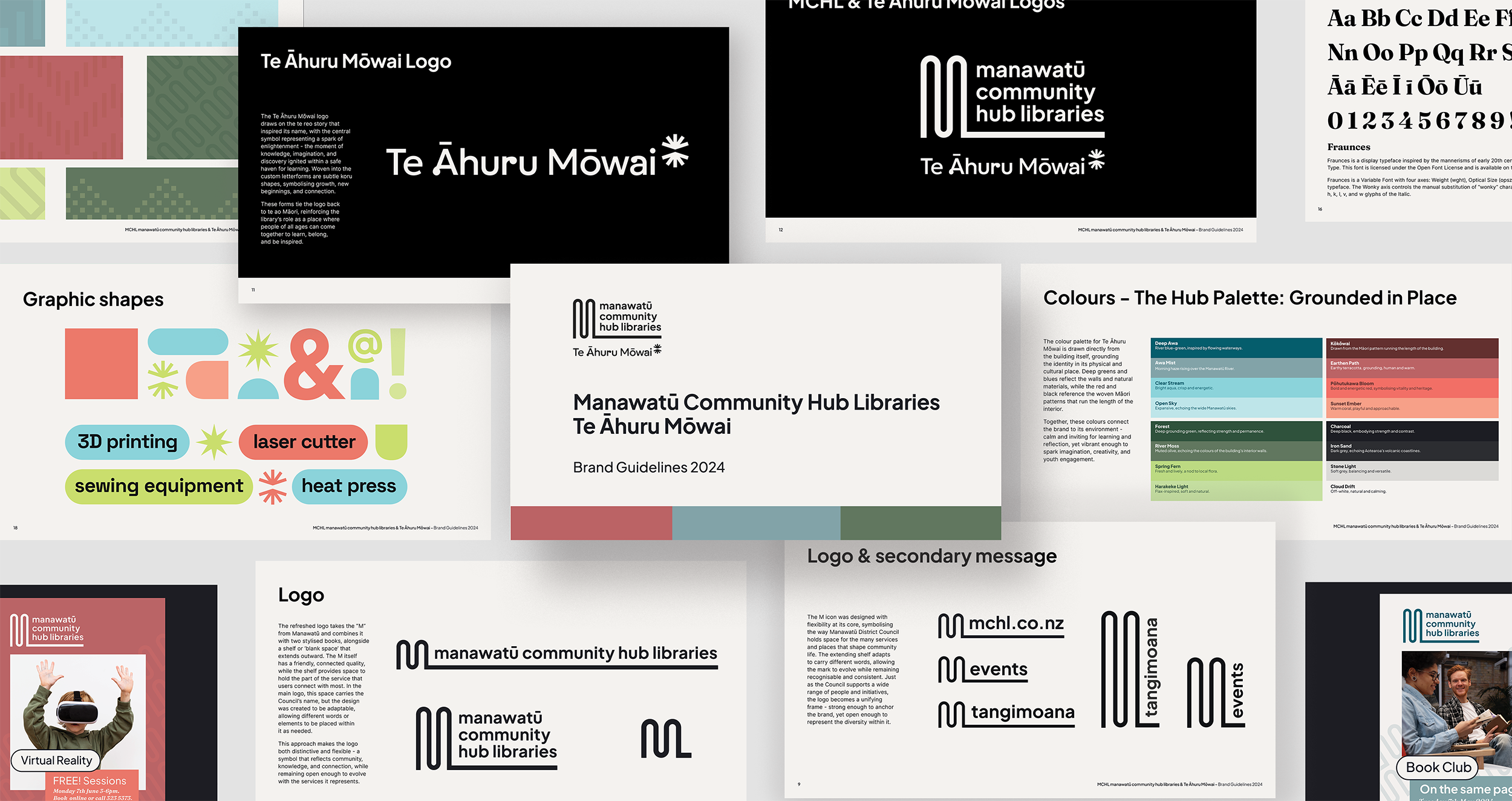 Manawātū Community Hub Libraries brand guidelines