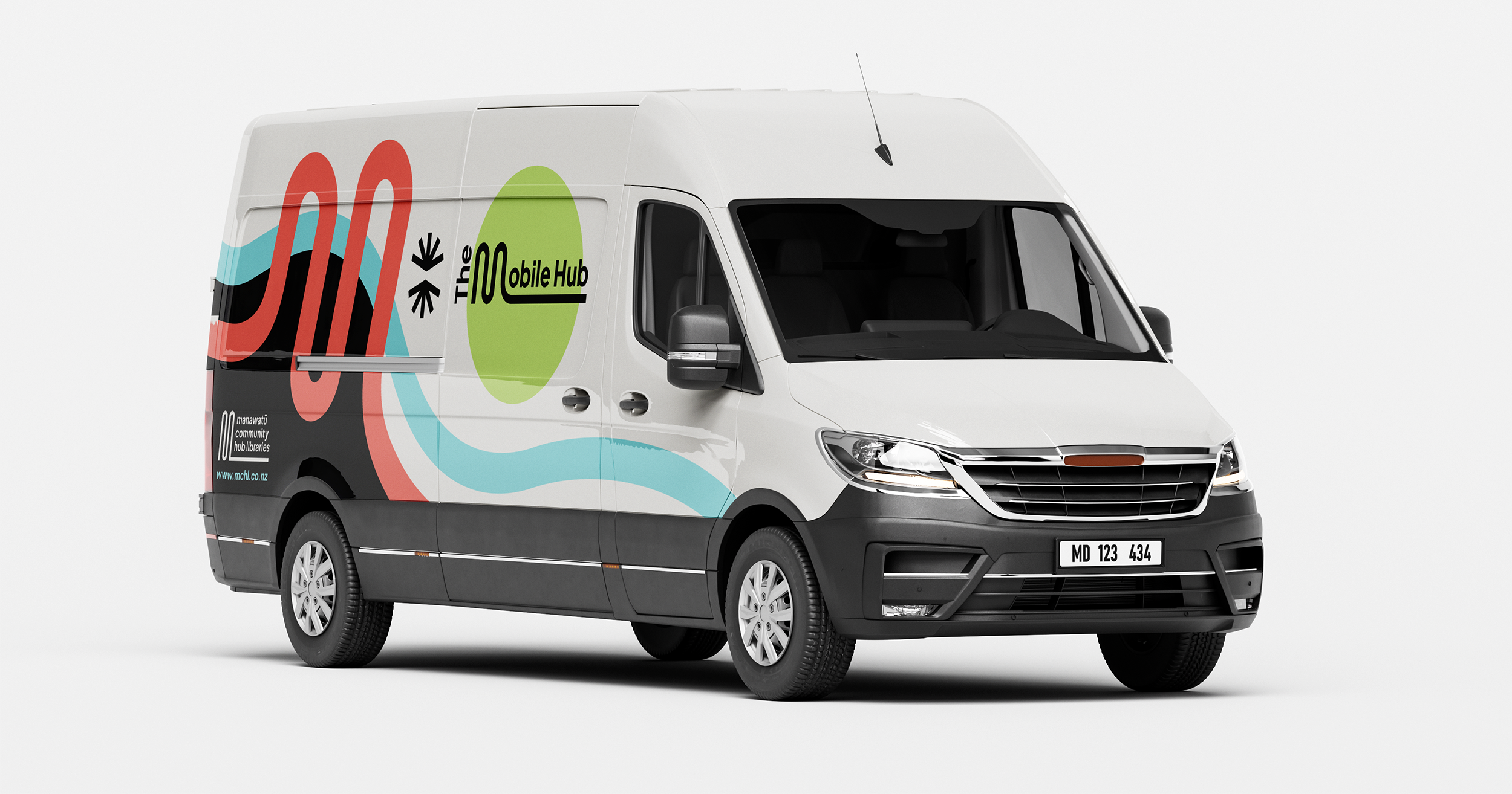 Manawātū Community Hub Libraries vehicle wrap